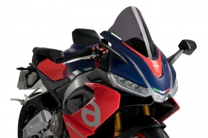 Aprilia RS 660 2021- Scheibe PUIG - Racing Double Bubble - dunkel