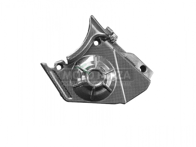 Aprilia RS660 2021+ , Tuono 660 2021+ - Ritzelabdeckung - vorne - CARBON PLAIN HOCHGLANZ