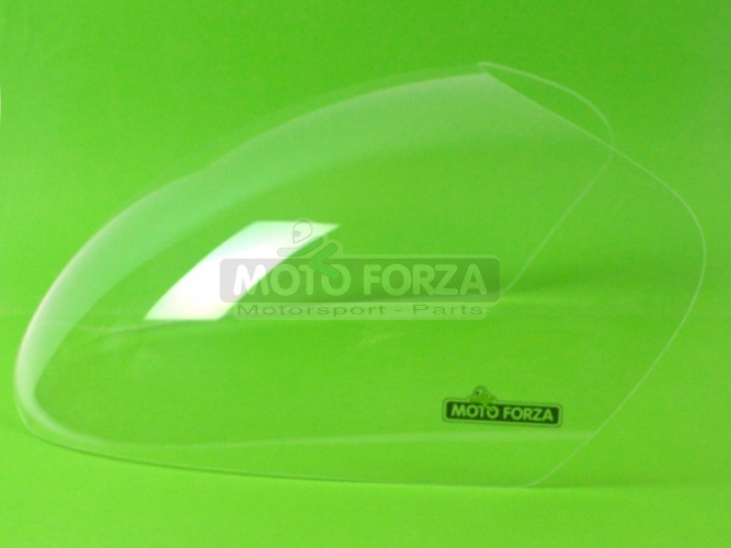 Ducati 175,250,350,450cc 1966- Plexiglass Scheibe für Verkleidung Motoforza Version 2, Klar - Schnitt