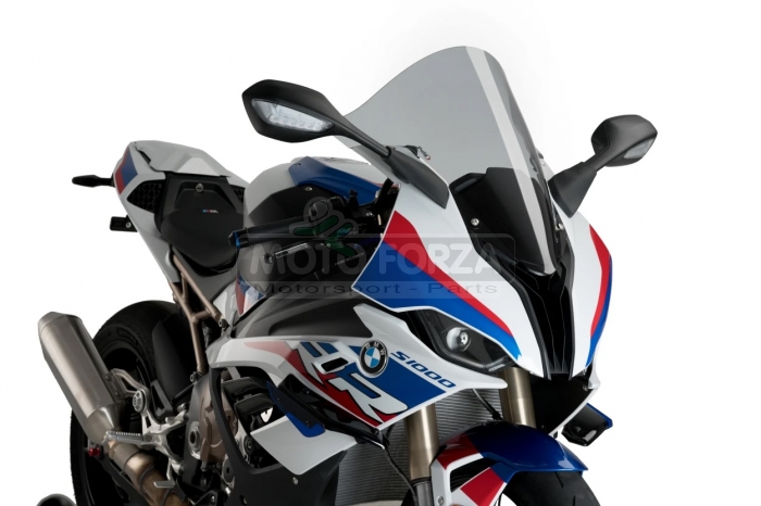 3641 - BMW S1000RR 2019-2025 - Plexi PUIG - racing Double Bubble - R-RACER