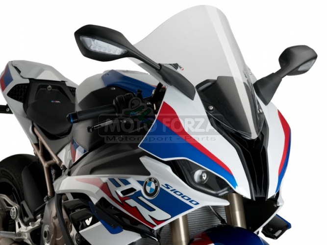 3641 - BMW S1000RR 2019-2025 - Plexi PUIG - racing Double Bubble - R-RACER