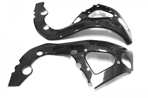 Suzuki GSXR 1000 2009-2016 - CARBON PLAIN glossy - Rahmenschützer - Paar